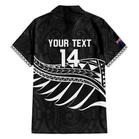 Custom Aotearoa Ice Hockey Family Matching Long Sleeve Bodycon Dress and Hawaiian Shirt NZ Tiki Mascot - Maori Pattern LT14 - Polynesian Pride