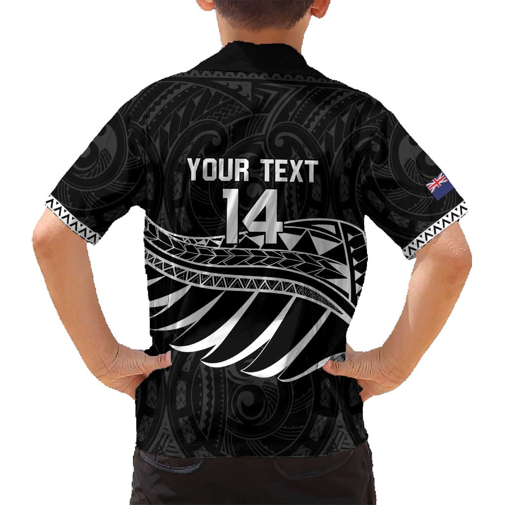 Custom Aotearoa Ice Hockey Family Matching Summer Maxi Dress and Hawaiian Shirt NZ Tiki Mascot - Maori Pattern LT14 - Polynesian Pride