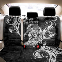 Personalised New Zealand Surfing Back Car Seat Cover Aotearoa Maori Tiki Haka LT14 - Polynesian Pride