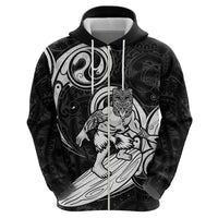 Personalised New Zealand Surfing Hoodie Aotearoa Maori Tiki Haka LT14 - Polynesian Pride