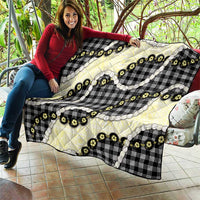 Black Palaka Hawaii Quilt Kukui Nut Pikake Lei Hawaiian Tapa Pattern LT14 - Polynesian Pride