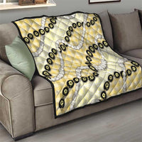 Yellow Palaka Hawaii Quilt Kukui Nut Pikake Lei Hawaiian Tapa Pattern LT14 - Polynesian Pride