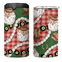 Cowboy Hawaii Mele Kalikimaka 4 in 1 Can Cooler Tumbler Paniolo Kukui Nut Pikake Lei Red Version LT14 One Size: 16 oz Red - Polynesian Pride
