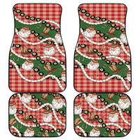 Cowboy Hawaii Mele Kalikimaka Car Mats Paniolo Kukui Nut Pikake Lei Red Version LT14 - Polynesian Pride