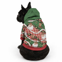 Cowboy Hawaii Mele Kalikimaka Pet Hoodie Paniolo Kukui Nut Pikake Lei Red Version