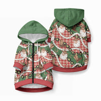 Cowboy Hawaii Mele Kalikimaka Pet Hoodie Paniolo Kukui Nut Pikake Lei Red Version