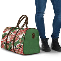 Cowboy Hawaii Mele Kalikimaka Travel Bag Paniolo Kukui Nut Pikake Lei Red Version - Polynesian Pride