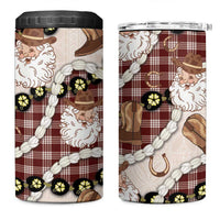 Cowboy Hawaii Mele Kalikimaka 4 in 1 Can Cooler Tumbler Paniolo Kukui Nut Pikake Lei Burgundy Version LT14 One Size: 16 oz Burgundy - Polynesian Pride