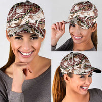 Cowboy Hawaii Mele Kalikimaka Classic Cap Paniolo Kukui Nut Pikake Lei Burgundy Version - Polynesian Pride