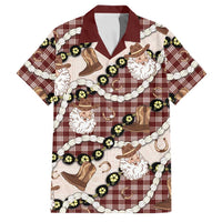 Cowboy Hawaii Mele Kalikimaka Family Matching Mermaid Dress and Hawaiian Shirt Paniolo Kukui Nut Pikake Lei Burgundy Version LT14 Dad's Shirt - Short Sleeve Burgundy - Polynesian Pride