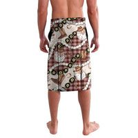 Cowboy Hawaii Mele Kalikimaka Lavalava Paniolo Kukui Nut Pikake Lei Burgundy Version LT14 - Polynesian Pride