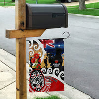 New Zealand Waitangi And ANZAC Day Garden Flag Aotearoa Maori Tiki With Last Post LT14 - Polynesian Pride