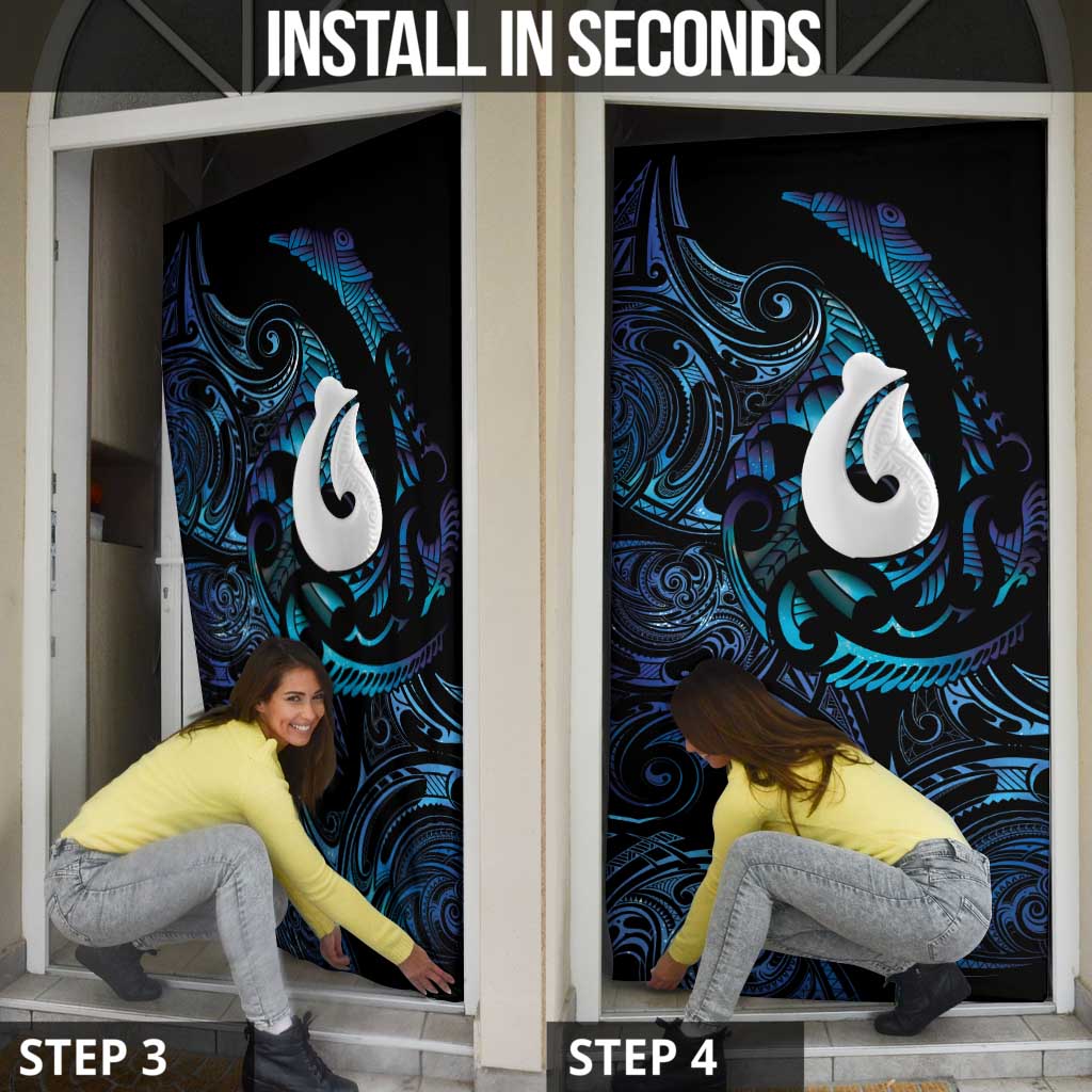Hei Matau New Zealand Matariki Door Cover NZ Fish Hook Maori Art