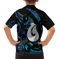 Hei Matau New Zealand Matariki Family Matching Long Sleeve Bodycon Dress and Hawaiian Shirt NZ Fish Hook Maori Art LT14 - Polynesian Pride