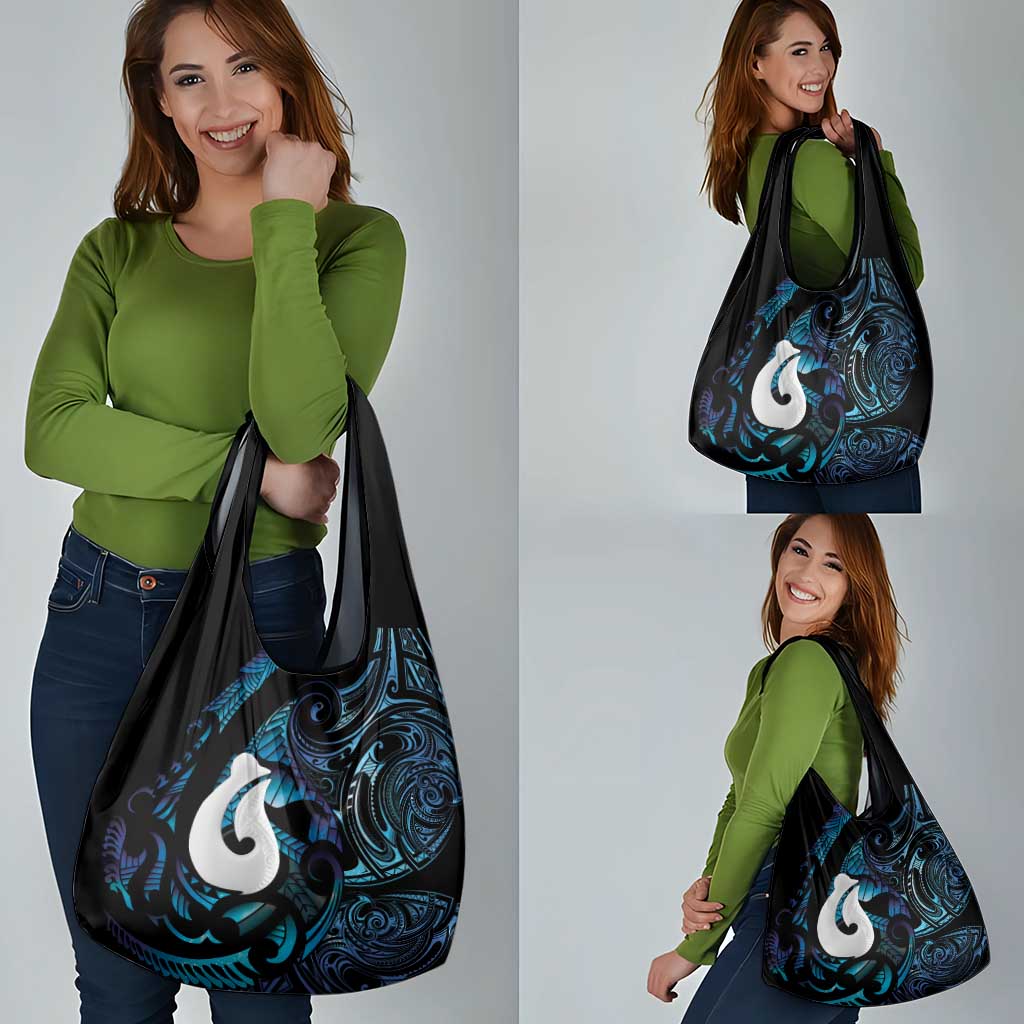 Hei Matau New Zealand Matariki Grocery Bag NZ Fish Hook Maori Art