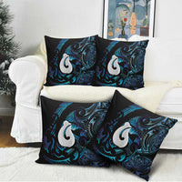Hei Matau New Zealand Matariki Pillow Cover NZ Fish Hook Maori Art