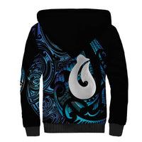 Hei Matau New Zealand Matariki Sherpa Hoodie NZ Fish Hook Maori Art LT14 - Polynesian Pride