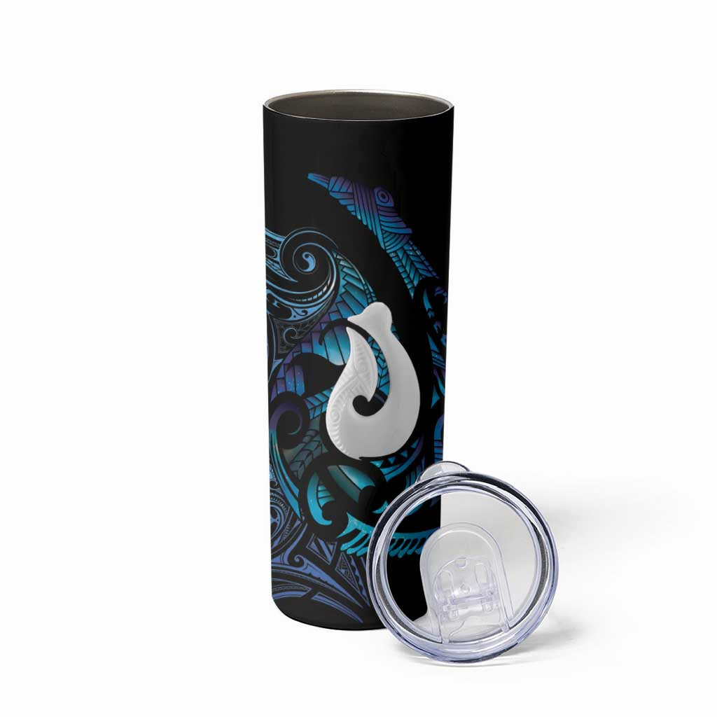 Hei Matau New Zealand Matariki Skinny Tumbler NZ Fish Hook Maori Art LT14 - Polynesian Pride