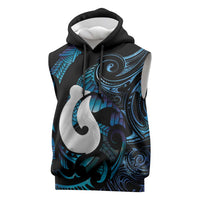 Hei Matau New Zealand Matariki Sleeveless Hoodie NZ Fish Hook Maori Art LT14 Purple - Polynesian Pride