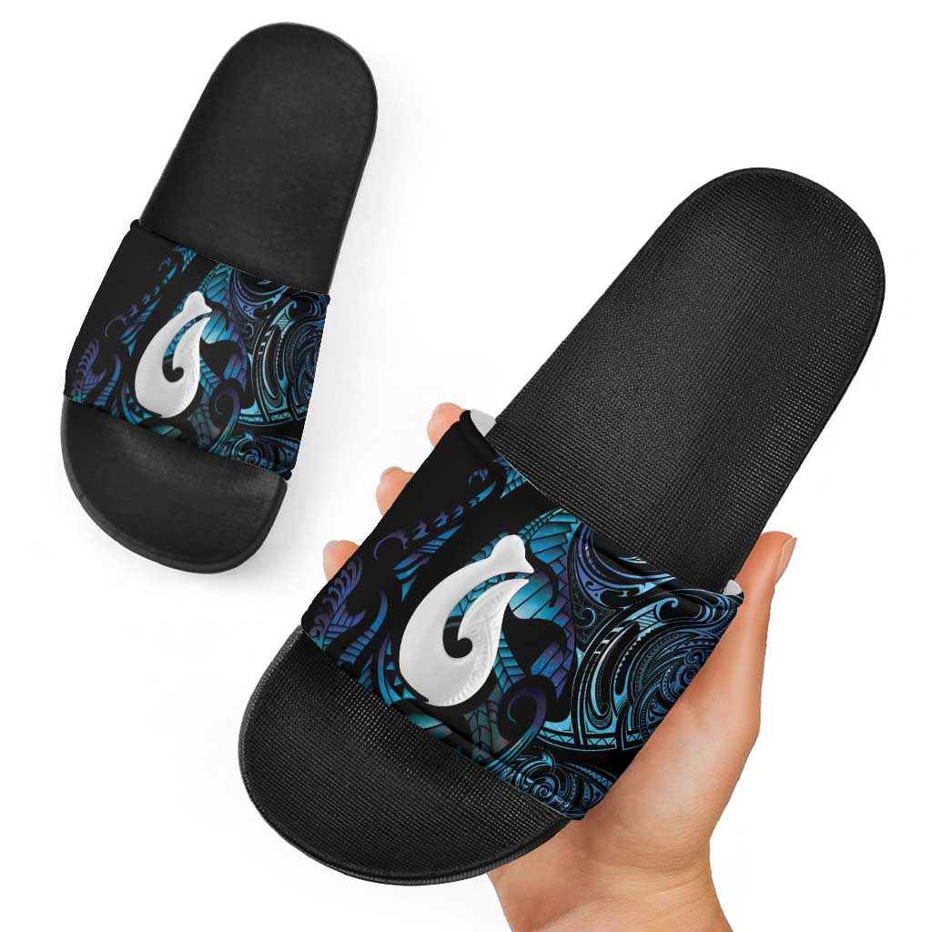 Hei Matau New Zealand Matariki Slide Sandals NZ Fish Hook Maori Art LT14 - Polynesian Pride