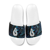 Hei Matau New Zealand Matariki Slide Sandals NZ Fish Hook Maori Art LT14 Purple - Polynesian Pride