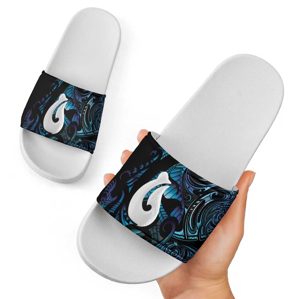 Hei Matau New Zealand Matariki Slide Sandals NZ Fish Hook Maori Art LT14 - Polynesian Pride