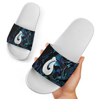 Hei Matau New Zealand Matariki Slide Sandals NZ Fish Hook Maori Art LT14 - Polynesian Pride