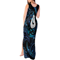 Hei Matau New Zealand Matariki Tank Maxi Dress NZ Fish Hook Maori Art
