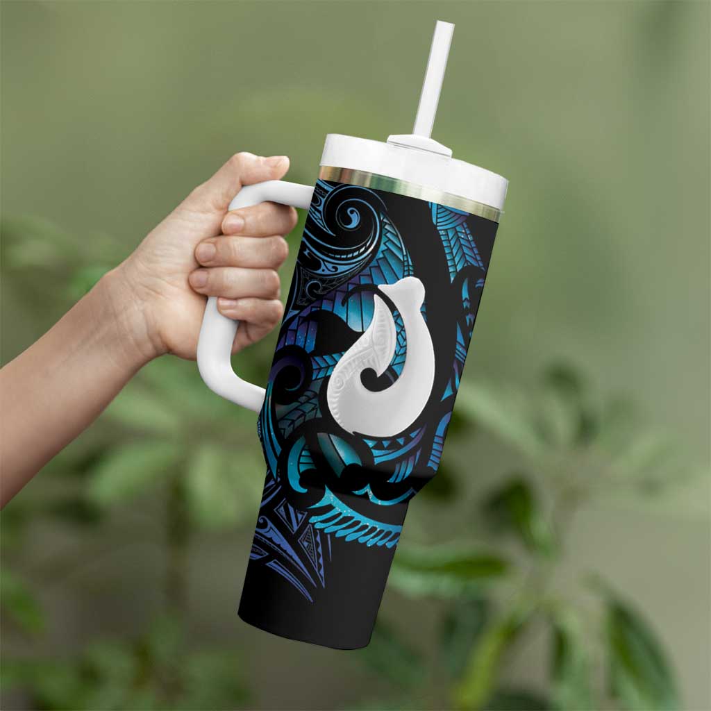 Hei Matau New Zealand Matariki Tumbler With Handle NZ Fish Hook Maori Art
