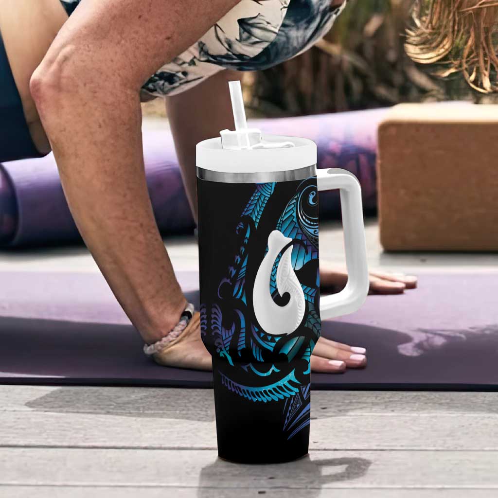 Hei Matau New Zealand Matariki Tumbler With Handle NZ Fish Hook Maori Art
