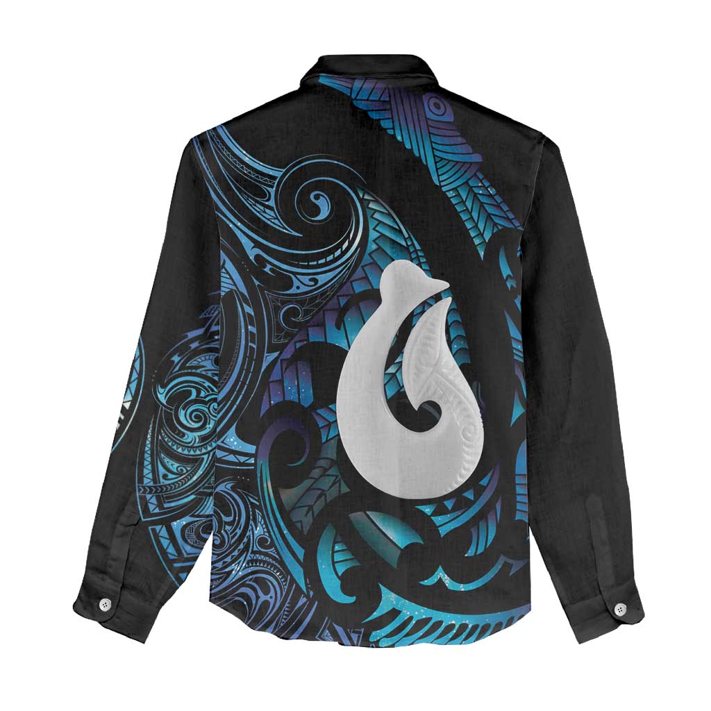 Hei Matau New Zealand Matariki Women Casual Shirt NZ Fish Hook Maori Art LT14 - Polynesian Pride