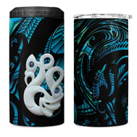 Manaia New Zealand Matariki 4 in 1 Can Cooler Tumbler NZ Paua Shell Maori Art LT14 One Size: 16 oz Turquoise - Polynesian Pride