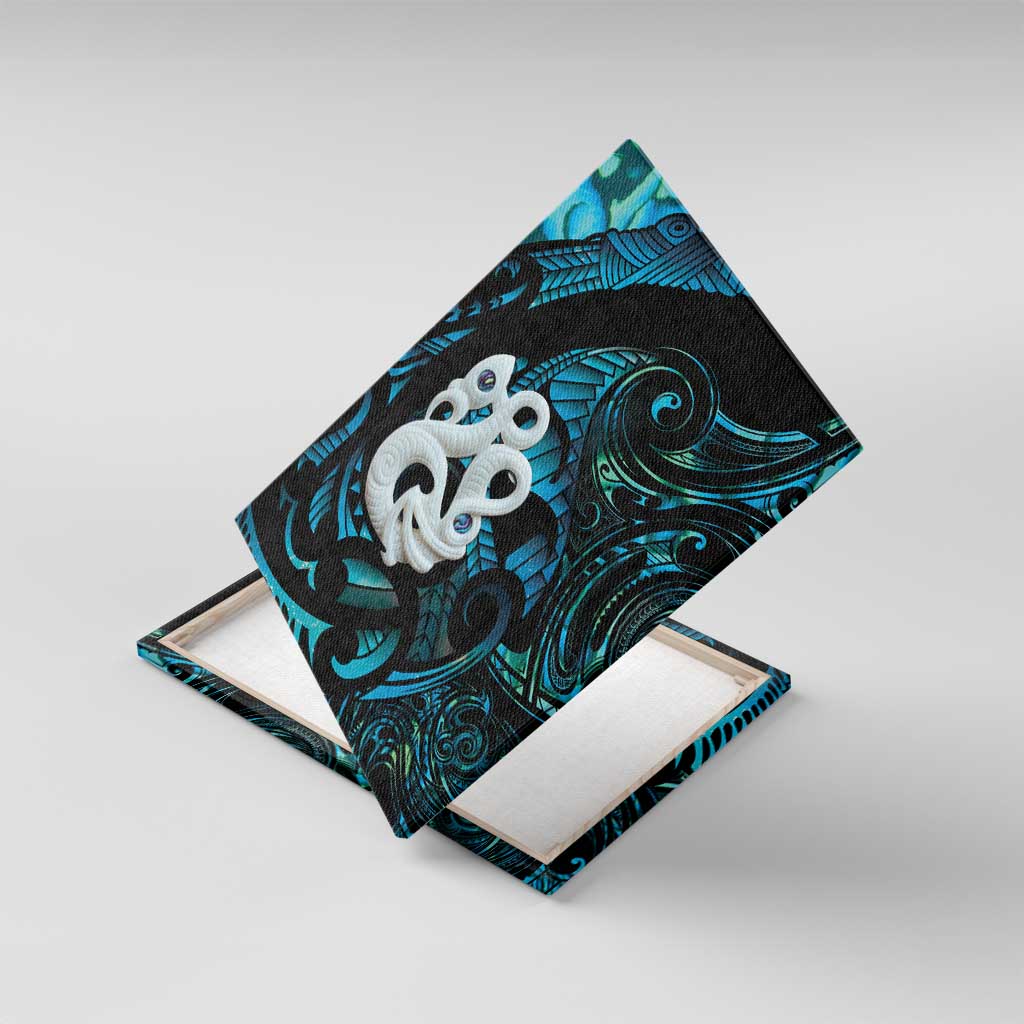 Manaia New Zealand Matariki Canvas Wall Art NZ Paua Shell Maori Art