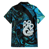 Manaia New Zealand Matariki Family Matching Mermaid Dress and Hawaiian Shirt NZ Paua Shell Maori Art LT14 - Polynesian Pride