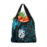 Manaia New Zealand Matariki Grocery Bag NZ Paua Shell Maori Art LT14 1-pack One Size Turquoise - Polynesian Pride