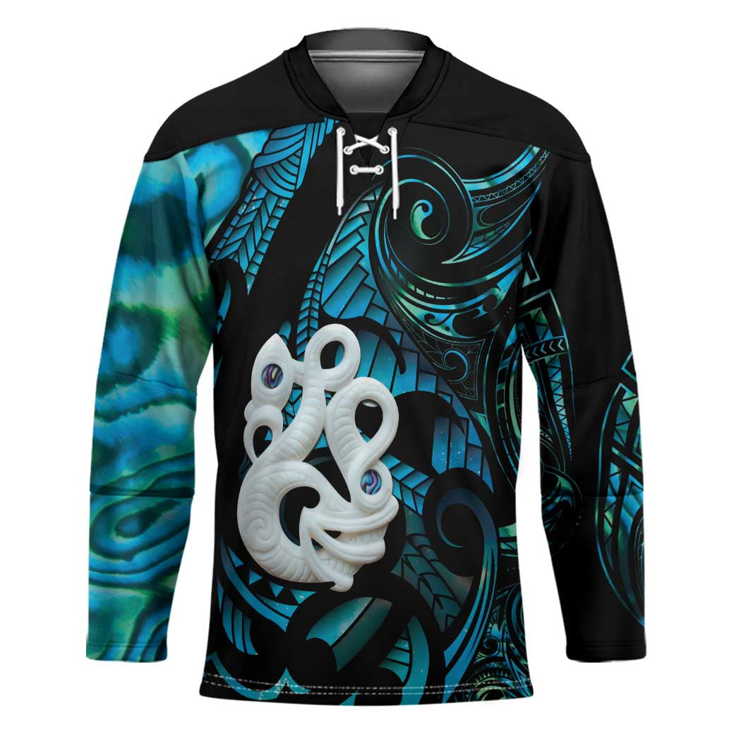 Manaia New Zealand Matariki Hockey Jersey NZ Paua Shell Maori Art