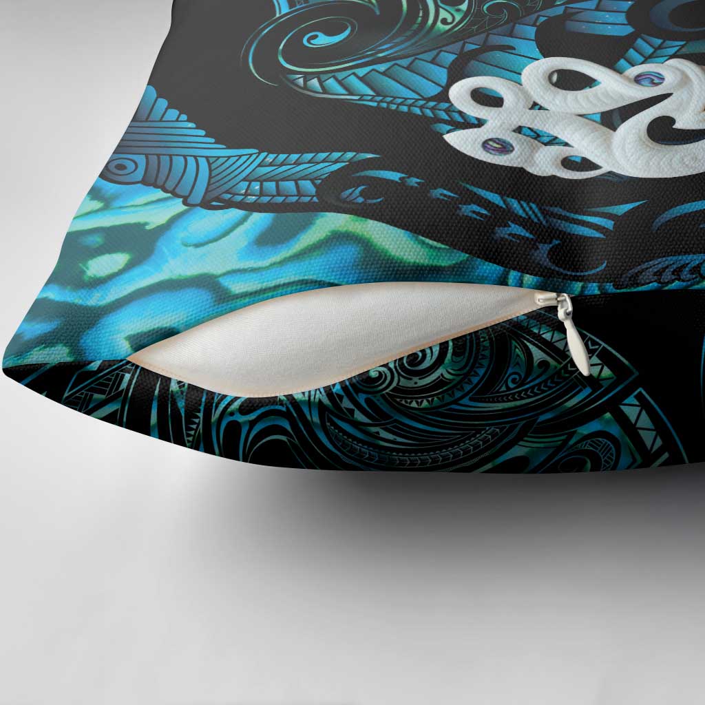 Manaia New Zealand Matariki Pillow Cover NZ Paua Shell Maori Art