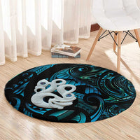 Manaia New Zealand Matariki Round Carpet NZ Paua Shell Maori Art