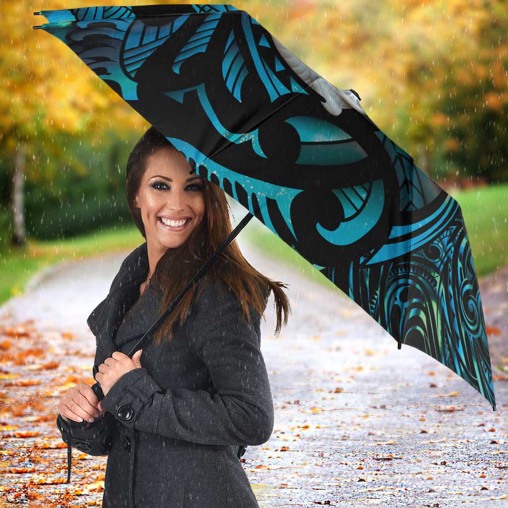 Manaia New Zealand Matariki Umbrella NZ Paua Shell Maori Art