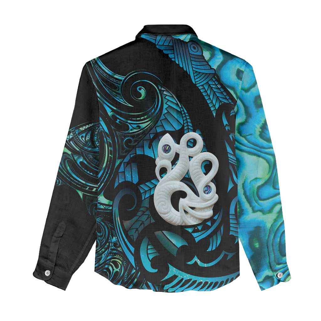 Manaia New Zealand Matariki Women Casual Shirt NZ Paua Shell Maori Art LT14 - Polynesian Pride
