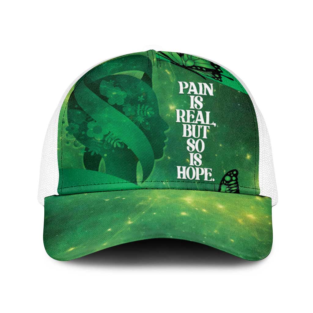 World Mental Health Awareness Month Baseball Net Cap Warriors Brave Strong Galaxy Vibes - Polynesian Pride