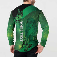 Personalised World Mental Health Awareness Month Button Sweatshirt Warriors Brave Strong Galaxy Vibes LT14 - Polynesian Pride
