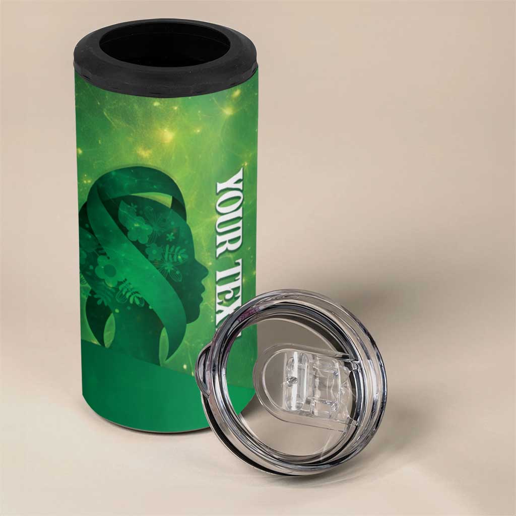 Personalised World Mental Health Awareness Month 4 in 1 Can Cooler Tumbler Warriors Brave Strong Galaxy Vibes LT14 - Polynesian Pride