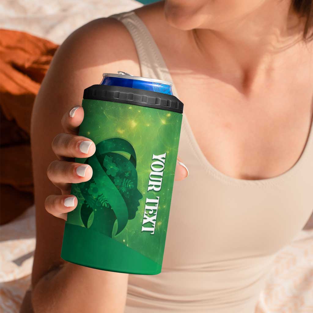 Personalised World Mental Health Awareness Month 4 in 1 Can Cooler Tumbler Warriors Brave Strong Galaxy Vibes LT14 - Polynesian Pride