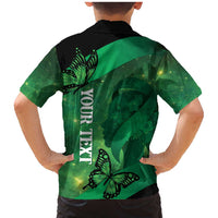 Personalised World Mental Health Awareness Month Family Matching Mermaid Dress and Hawaiian Shirt Warriors Brave Strong Galaxy Vibes LT14 - Polynesian Pride
