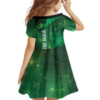 Personalised World Mental Health Awareness Month Family Matching Off Shoulder Short Dress and Hawaiian Shirt Warriors Brave Strong Galaxy Vibes LT14 - Polynesian Pride