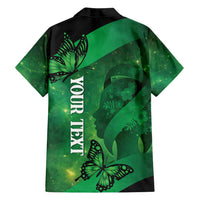 Personalised World Mental Health Awareness Month Family Matching Off Shoulder Short Dress and Hawaiian Shirt Warriors Brave Strong Galaxy Vibes LT14 - Polynesian Pride