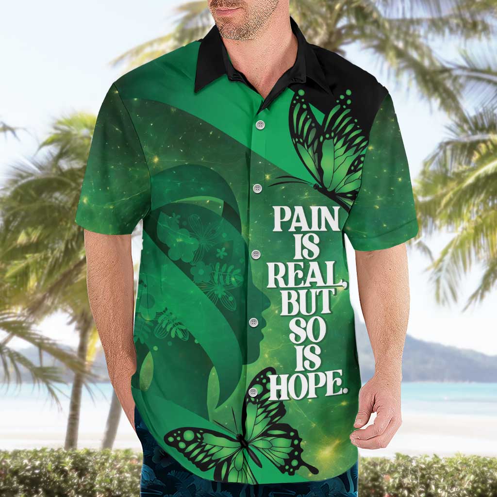 Personalised World Mental Health Awareness Month Hawaiian Shirt Warriors Brave Strong Galaxy Vibes LT14 - Polynesian Pride