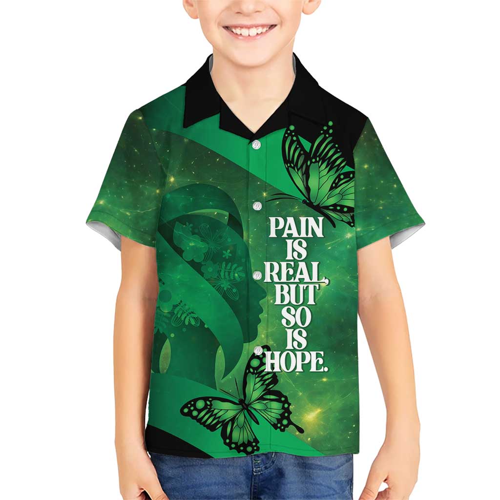Personalised World Mental Health Awareness Month Hawaiian Shirt Warriors Brave Strong Galaxy Vibes LT14 - Polynesian Pride