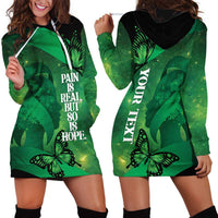 Personalised World Mental Health Awareness Month Hoodie Dress Warriors Brave Strong Galaxy Vibes LT14 - Polynesian Pride